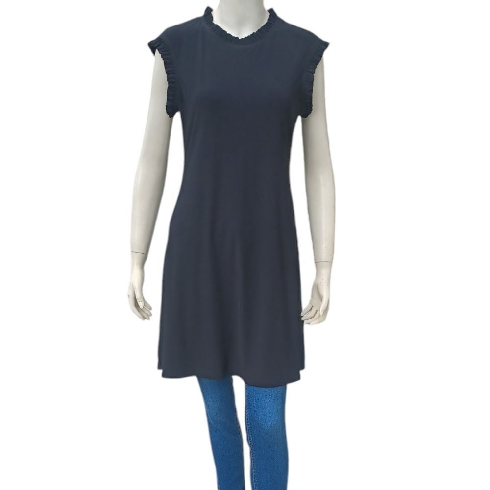 4178....Nicole Miller Black Sleeveless Top Size Medium