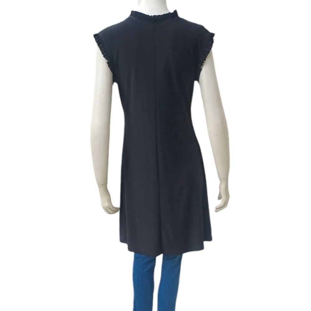 4178....Nicole Miller Black Sleeveless Top Size Medium