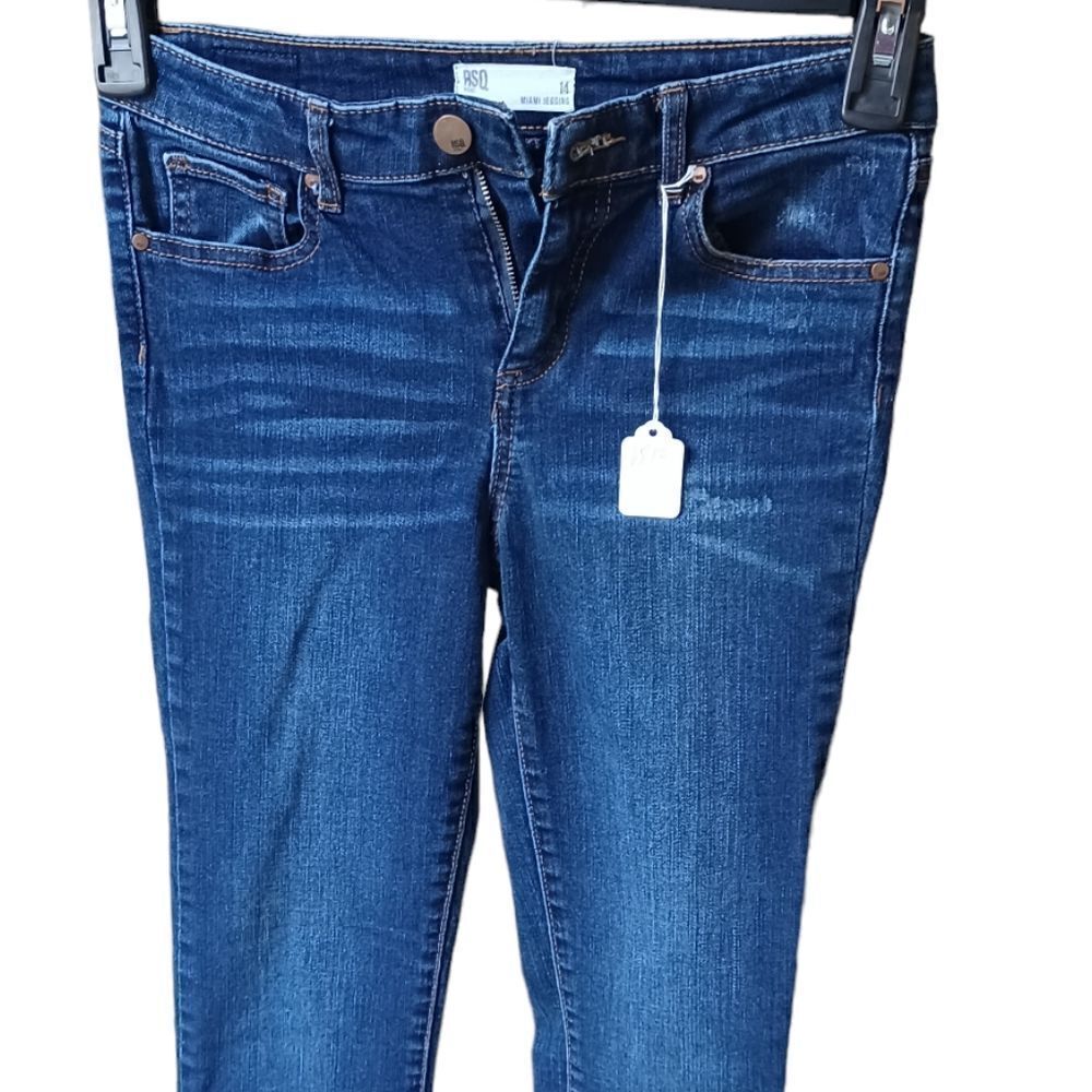 681225....Girls RSQ Skinny Jeans Size 14, W23" 27"Inseam  8"Rise