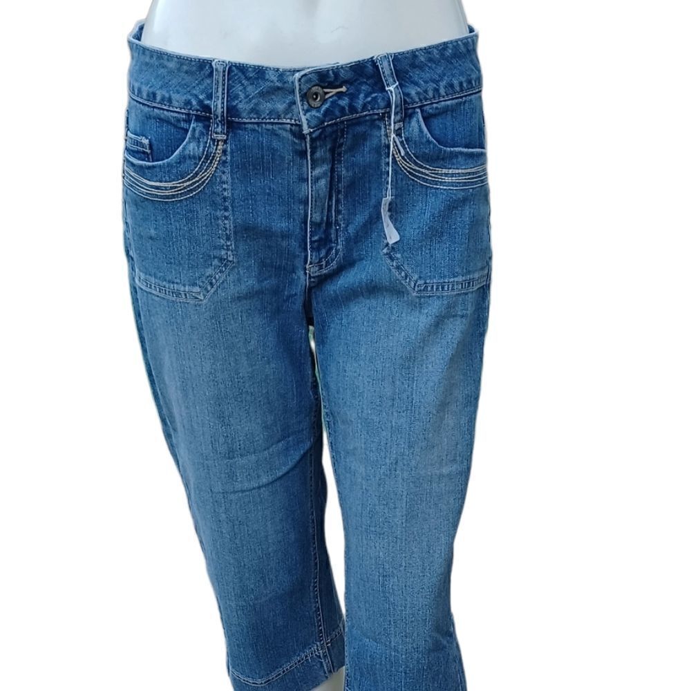 50289...Liz&Co Stretch Crop Jeans Size 6