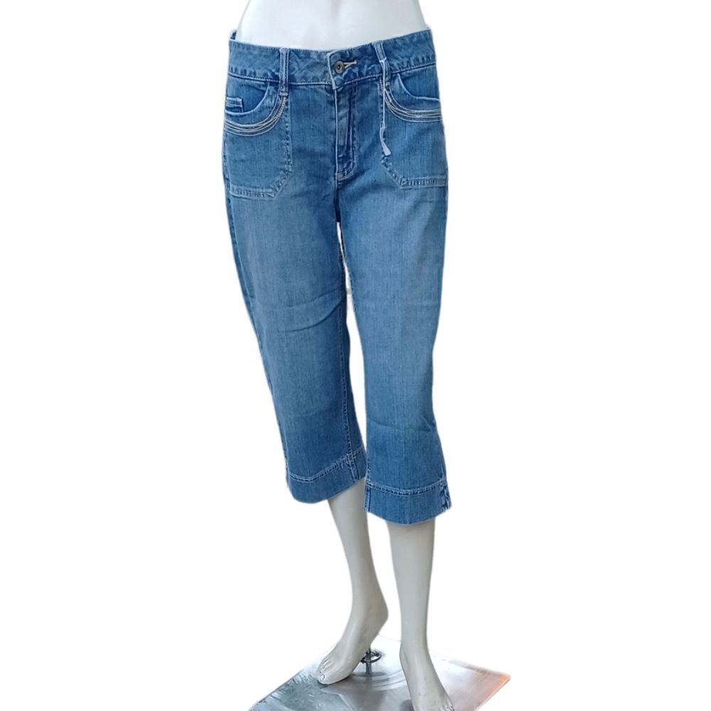 50289...Liz&Co Stretch Crop Jeans Size 6