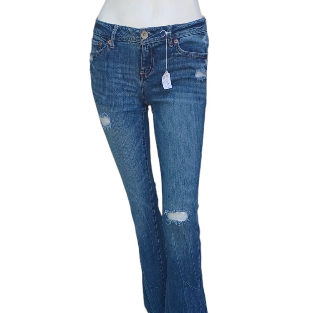 50359..Aeropostale Bootcut Jeans Sz 1/2 Reg/Normal, 26"W, 29"Inseam, 7"Rise