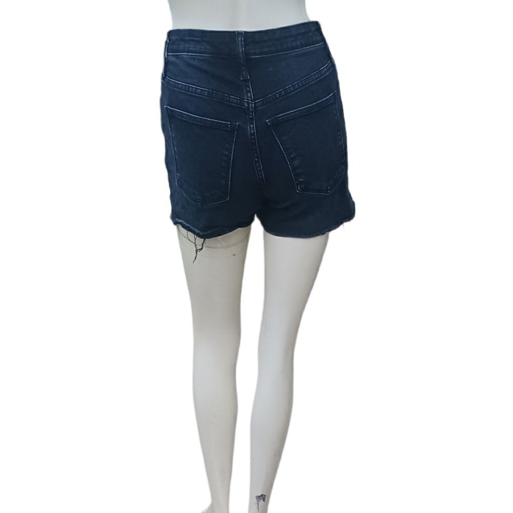 663942...Universal Thread Black Jean Shorts Size 0/25R, 3" Inseam 9" Rise