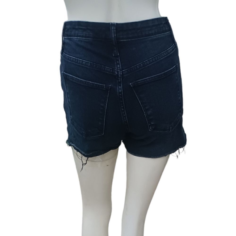 663942...Universal Thread Black Jean Shorts Size 0/25R, 3" Inseam 9" Rise