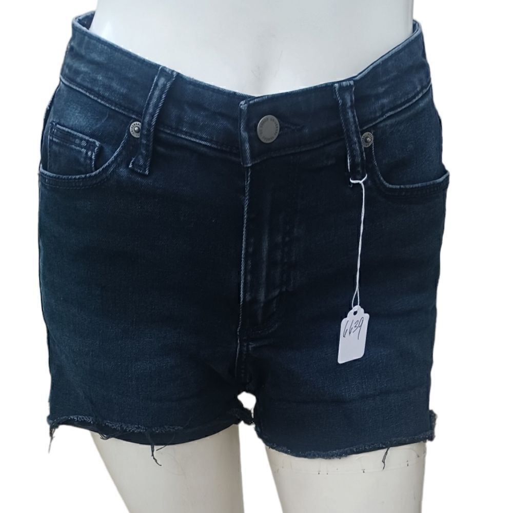 663942...Universal Thread Black Jean Shorts Size 0/25R, 3" Inseam 9" Rise