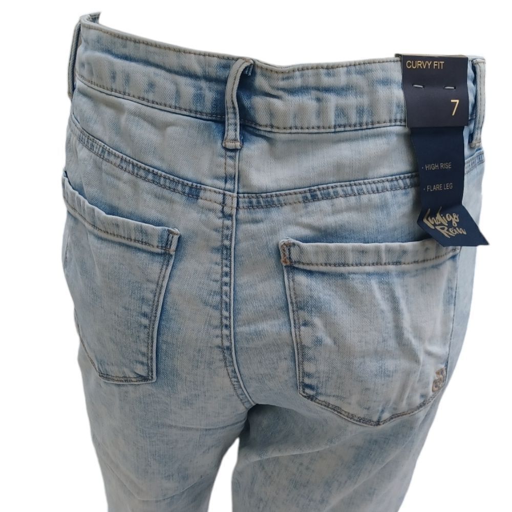 416336....Indigo Rein Curvy Flare Jeans Size 7