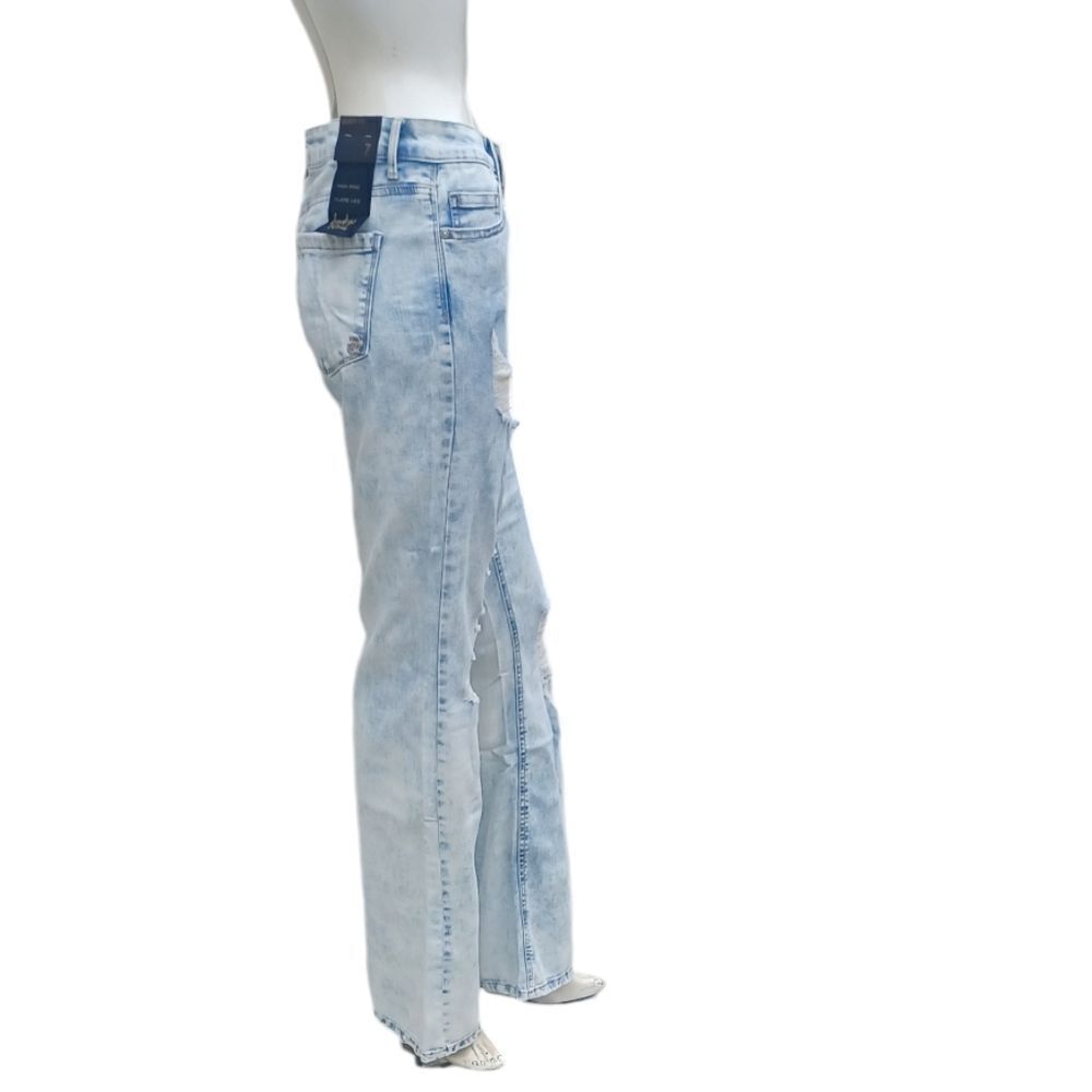 416336....Indigo Rein Curvy Flare Jeans Size 7