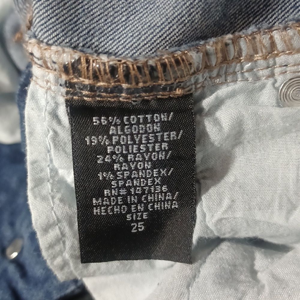 663642...1822 Denim Skinny Jeans Size 25, W23" 26"Inseam  7"Rise
