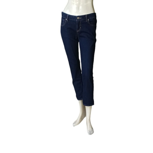696922....Apt.9 Capri Jeans Size 6P, 28" Waist 23" Inseam 8" Rise