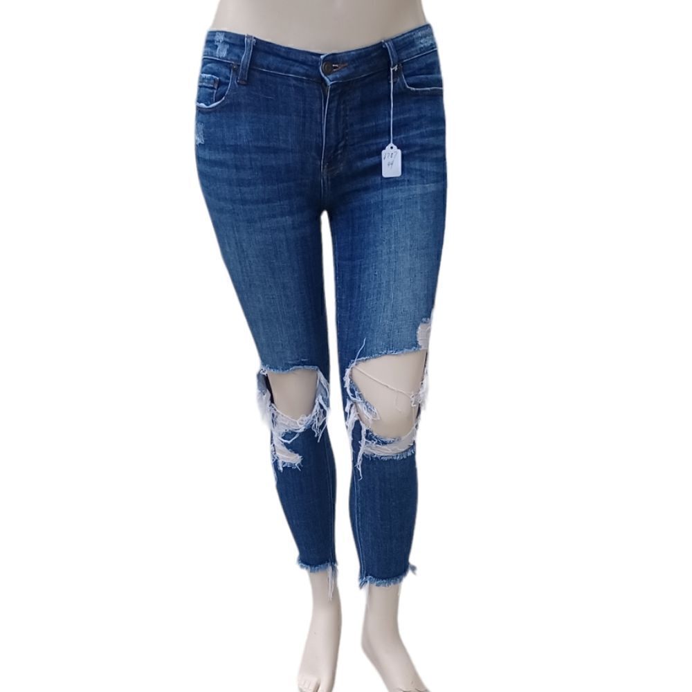 670744....Eunina High Rise Crop Jeans Size 9, W28" 25" Inseam 8"Rise