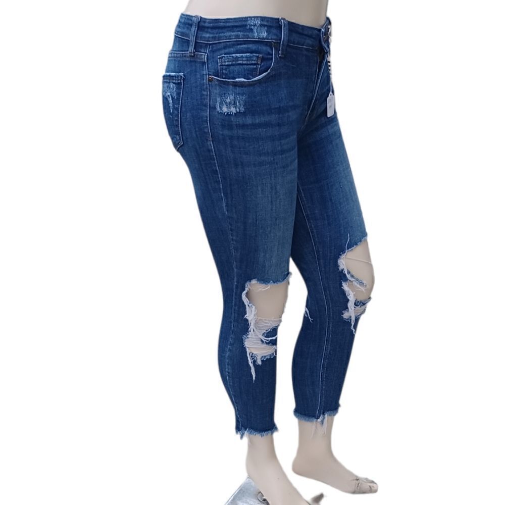 670744....Eunina High Rise Crop Jeans Size 9, W28" 25" Inseam 8"Rise