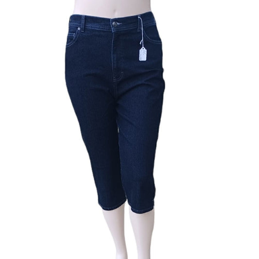 518320...Gloria Vanderbilt Crop Jeans Size 14, W16" 18"Inseam  12"Rise