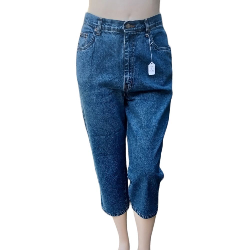 519719...Bill Blast High Rise Crop Jeans Size 14