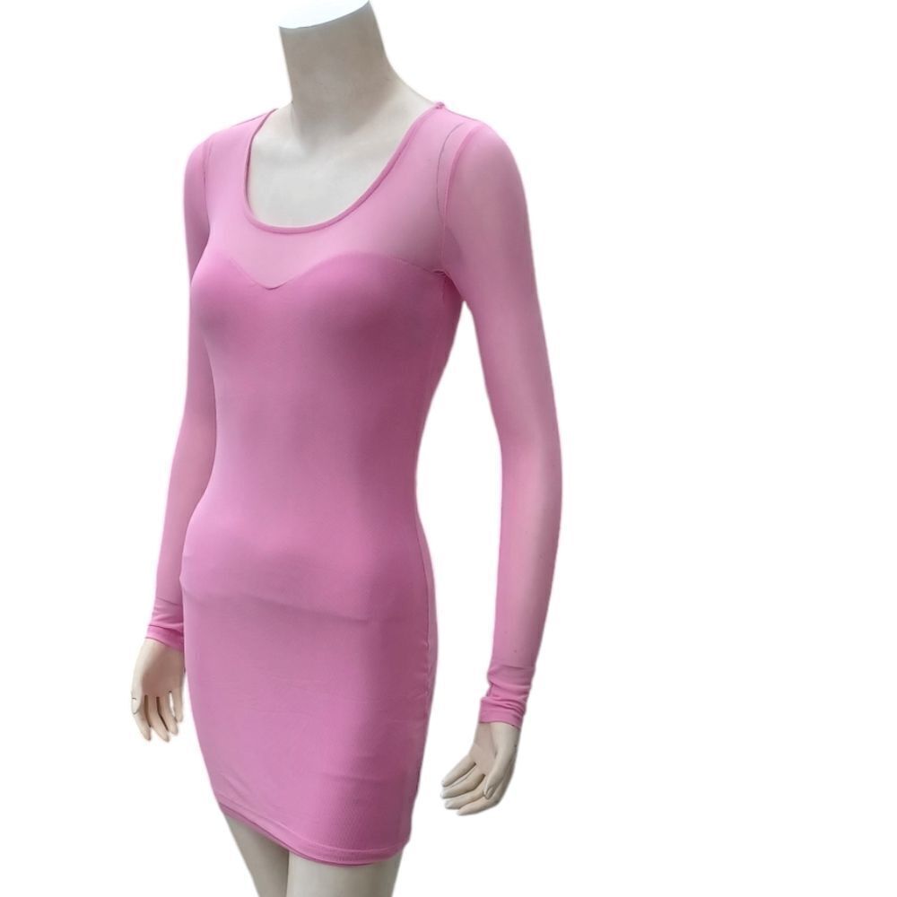 B33....NWT-Material Girl Curve-Hugging Bodycon Dress Pink