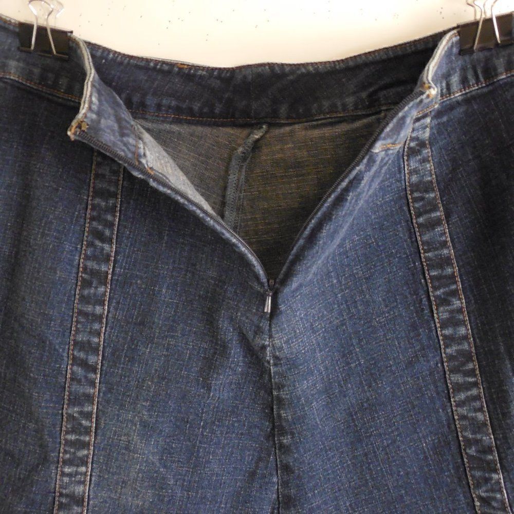 52561....City DKNY Jean Skirt 30" Waist, Cotton Blend