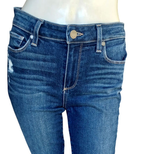 4195...Paige Skinny Jeans Size 27, 26"Inseam 9"Rise