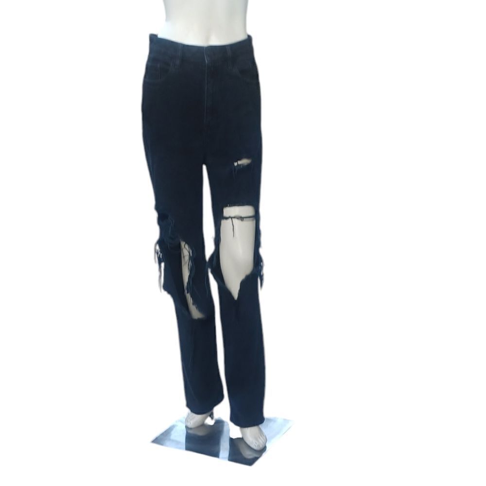 4112.....Pacsun Black Straight leg Jeans Size 27, W26"  30"Inseam  11"Rise