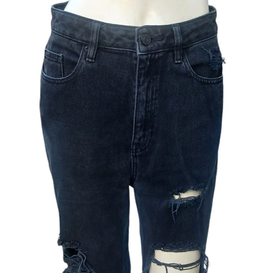 4112.....Pacsun Black Straight leg Jeans Size 27, W26"  30"Inseam  11"Rise