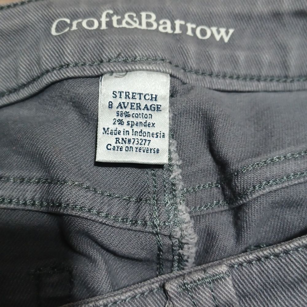 401416...Croft&Barrow Straight leg Jeans Size 8avg, W29" 29"Inseam 9 1/2"Rise