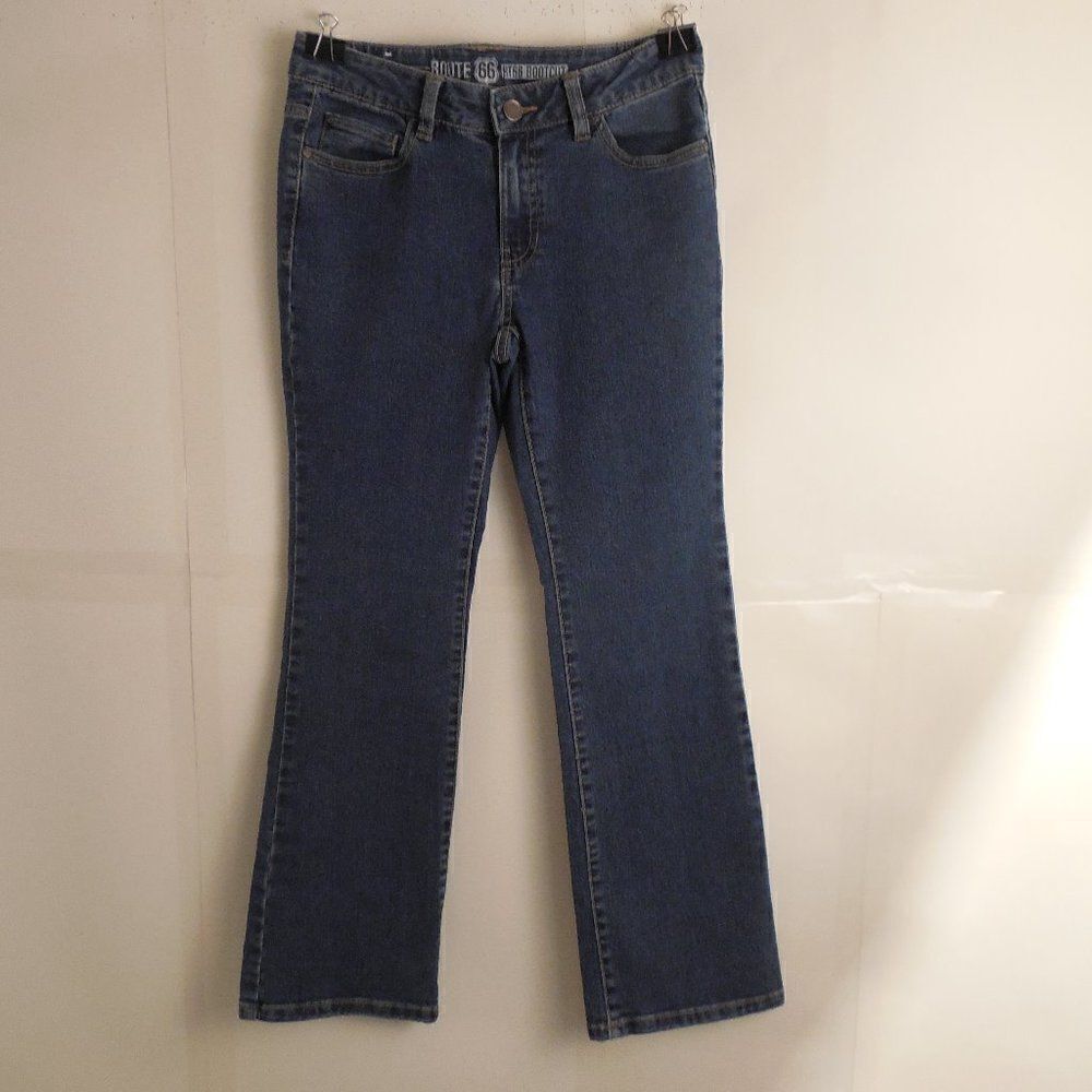 438011...Route 66 Bootcut Jeans Size Jr. 10P, W26" 25"Inseam  7 1/2"Rise
