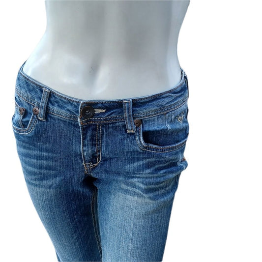 120814..Justice Bootcut Jeans Size Jr. 12 1/2, W26"  26"Inseam  8"Rise