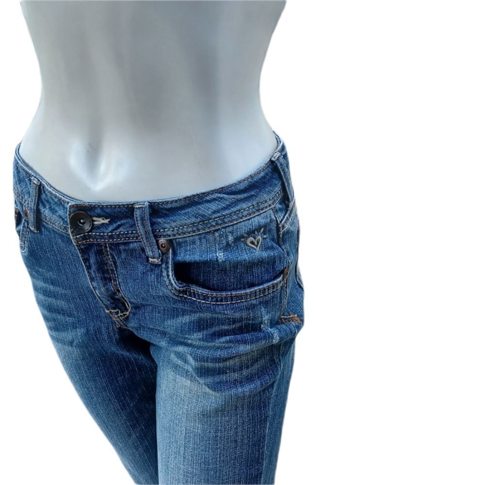 120814..Justice Bootcut Jeans Size Jr. 12 1/2, W26"  26"Inseam  8"Rise