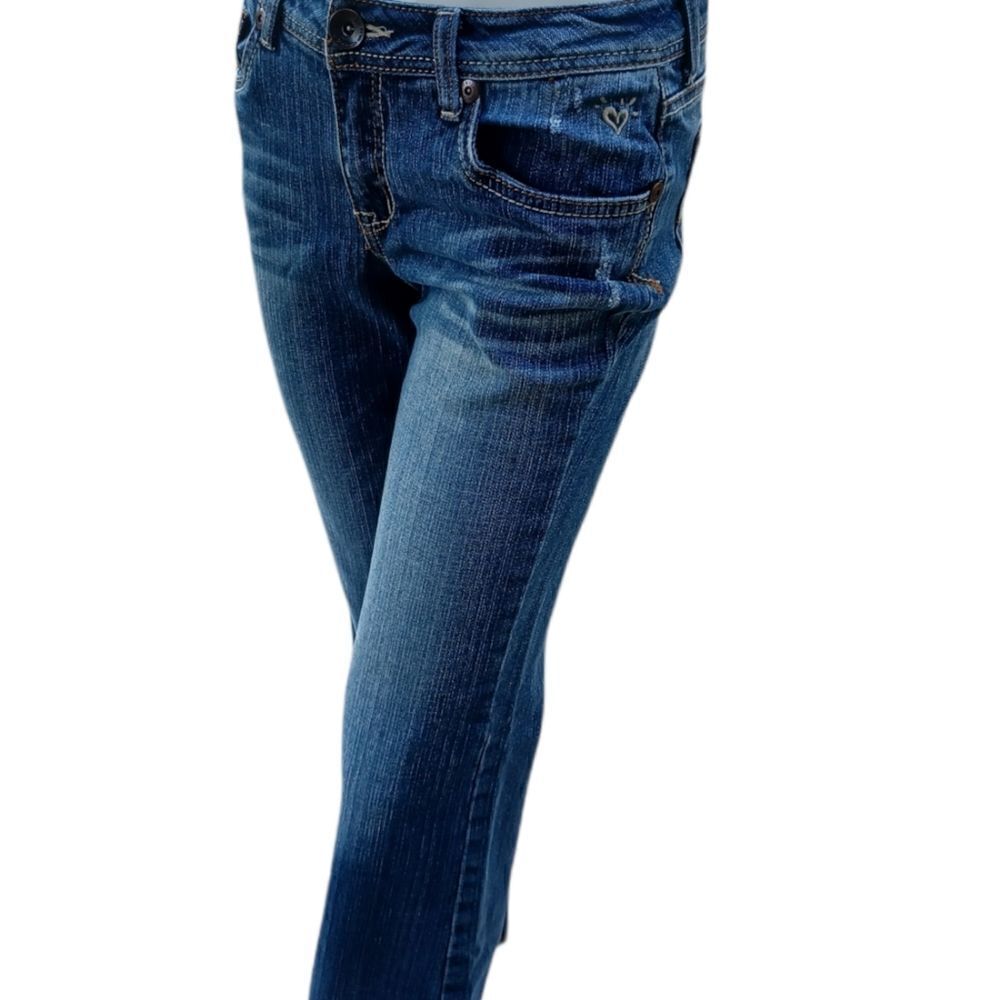 120814..Justice Bootcut Jeans Size Jr. 12 1/2, W26"  26"Inseam  8"Rise