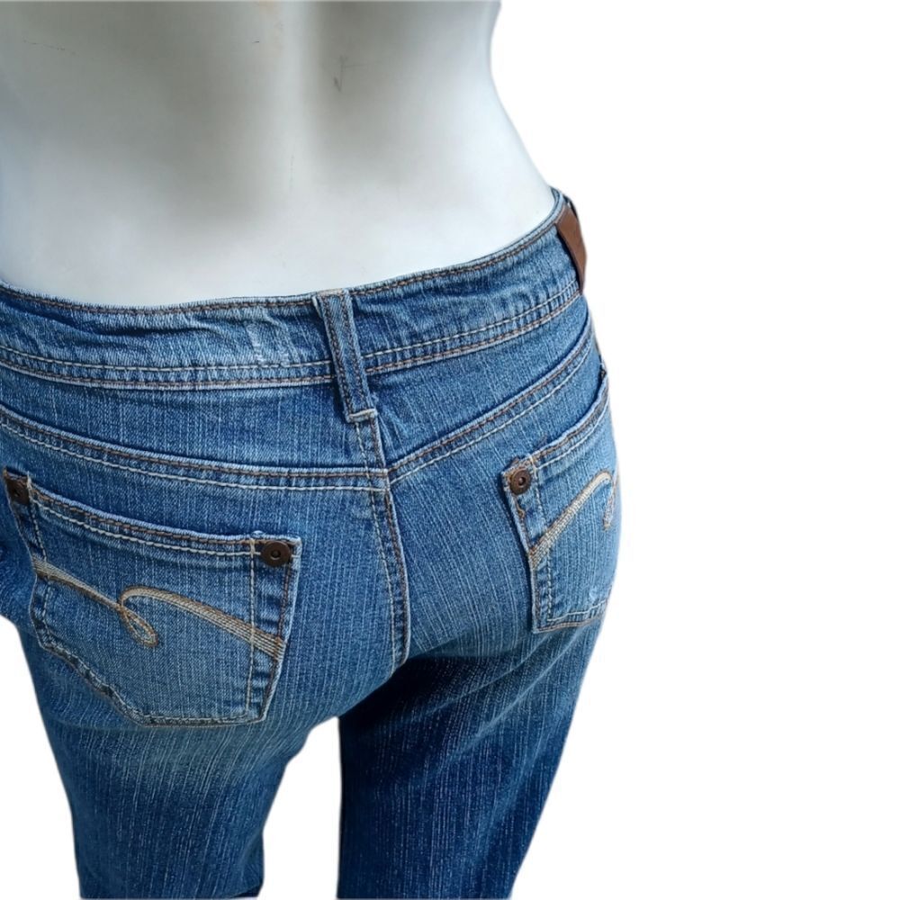 120814..Justice Bootcut Jeans Size Jr. 12 1/2, W26"  26"Inseam  8"Rise