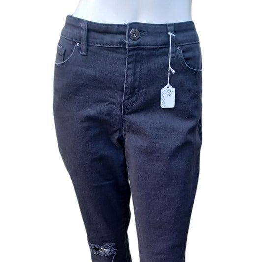 52418..Style & Co. Black Skinny Leg Jeans Size 10