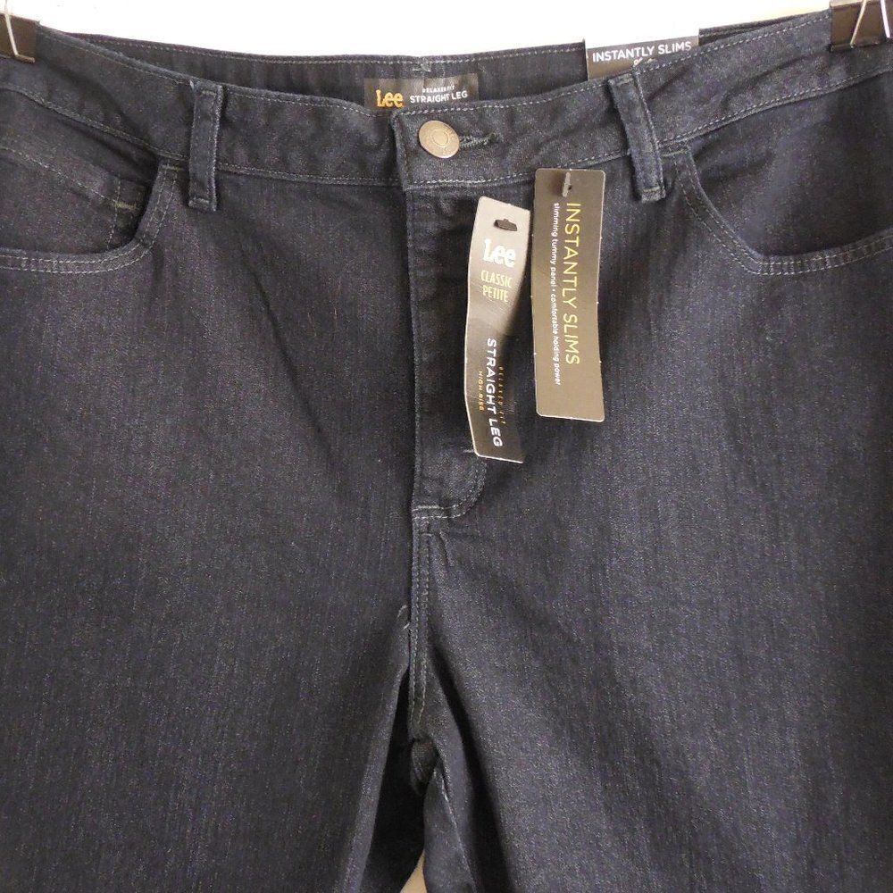 534728...Lee Straight Leg Jeans Size 16P W34" 28"Inseam  11"Rise