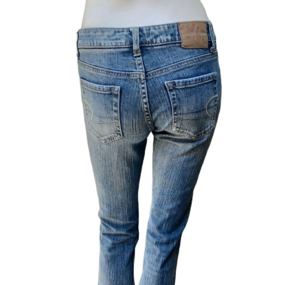 12079....American Eagle Bootcut Jeans Size 2L, W28", 29" Inseam 7" Rise