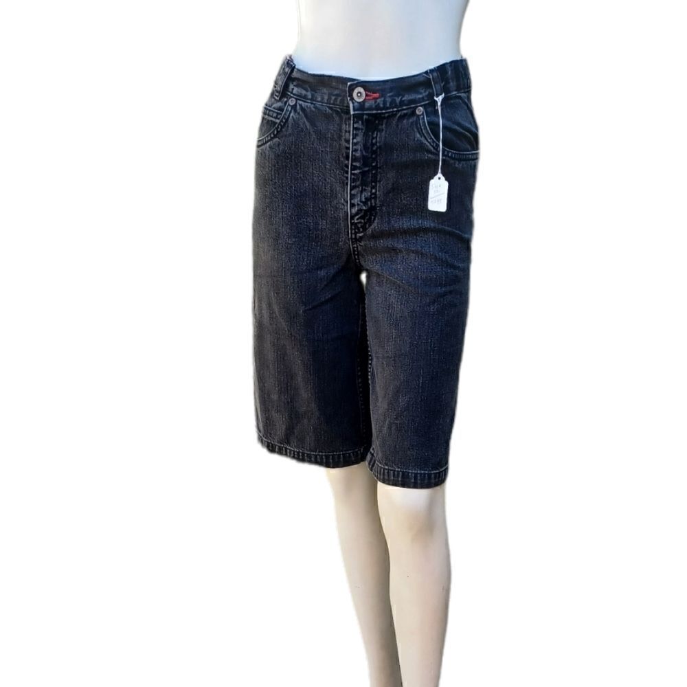 52931...High Seirra Black Crop Jeans Size 12