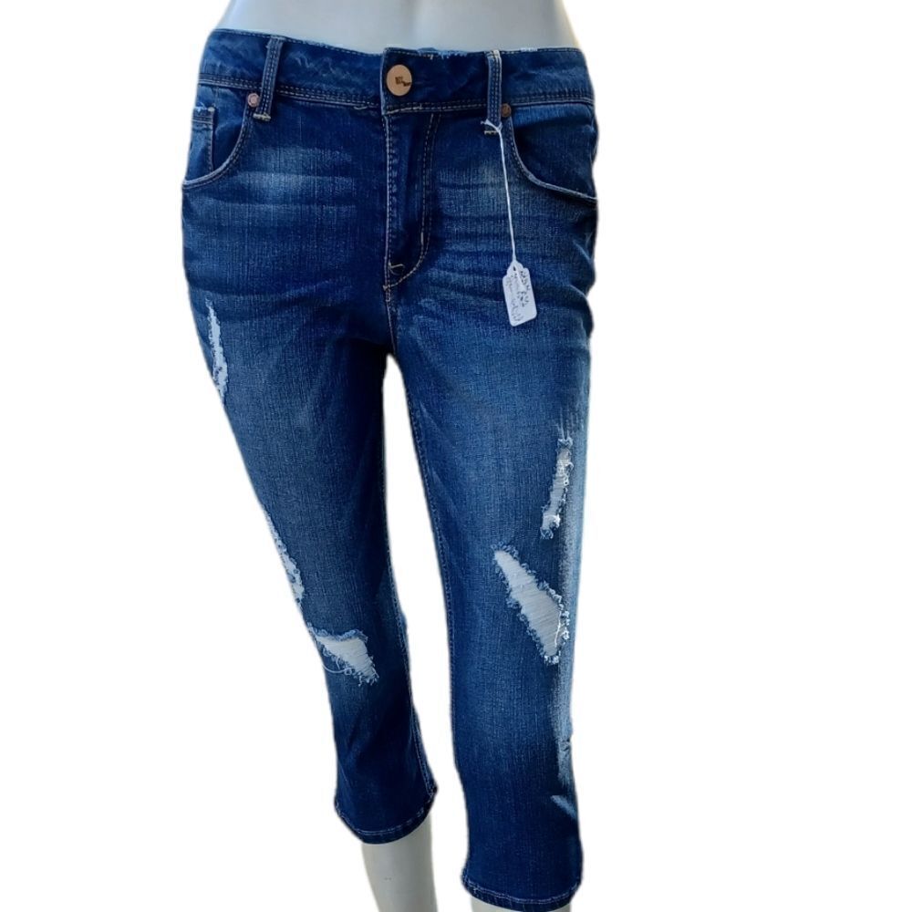 579625...1822 Denim Crop Jeans Size 6, W30", 18" Inseam, 8 1/2"Rise