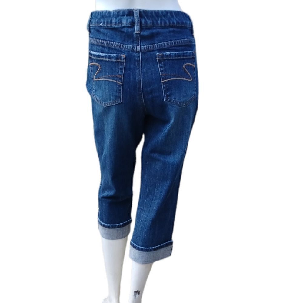 59699.....Liz&Co. Petite Stretch Crop Jeans Size 12