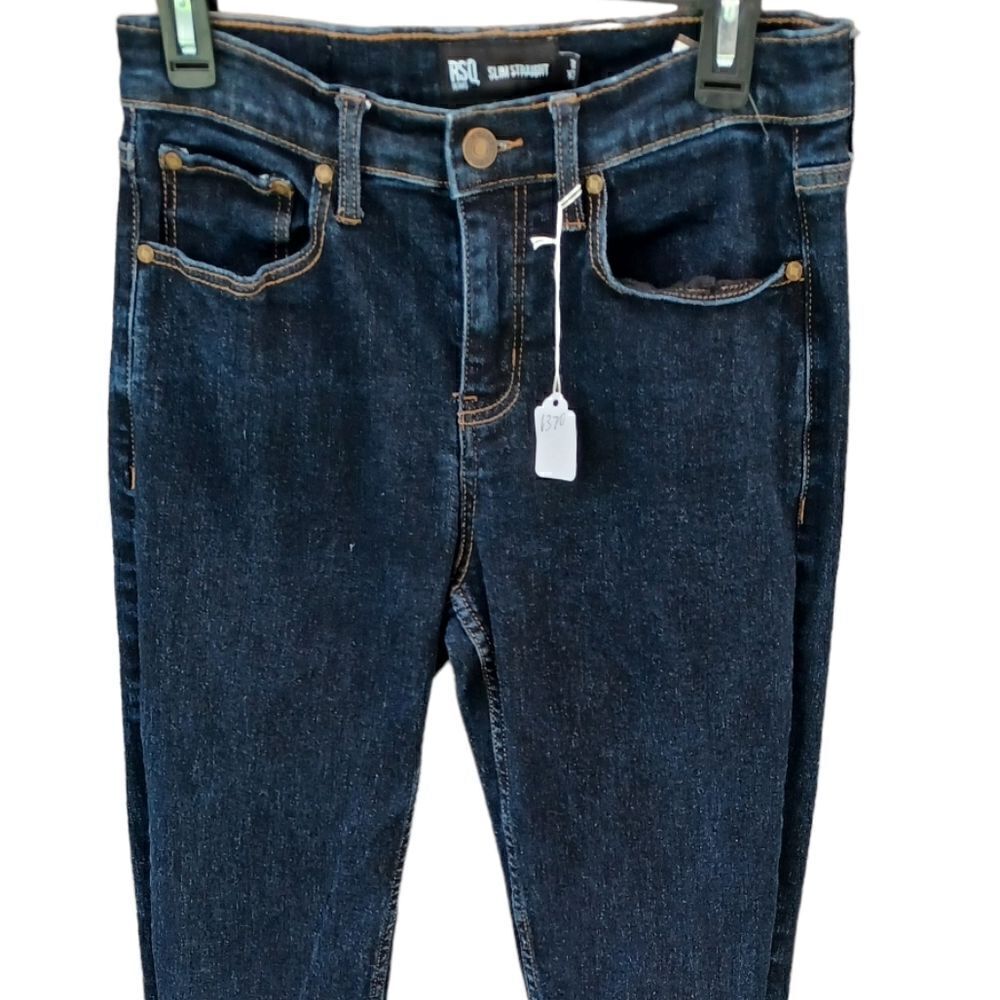 637037....Men's RSQ Slim Straight Jeans Size 29X32, 9"Rise