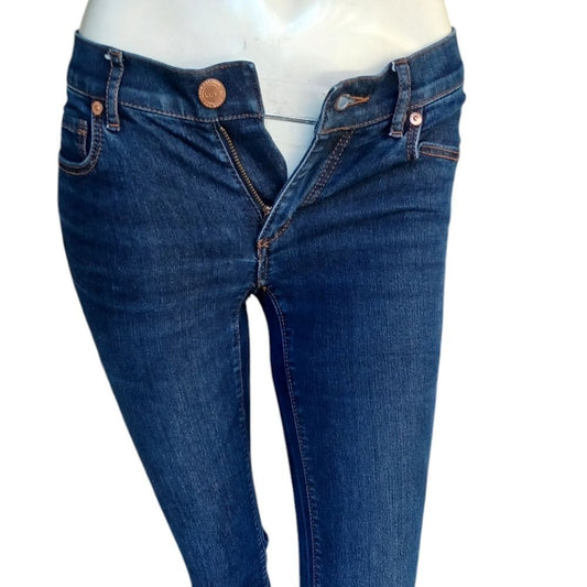 5027......Loft Modern Straight leg Jeans Size 24/00, 28" Inseam 7" Rise