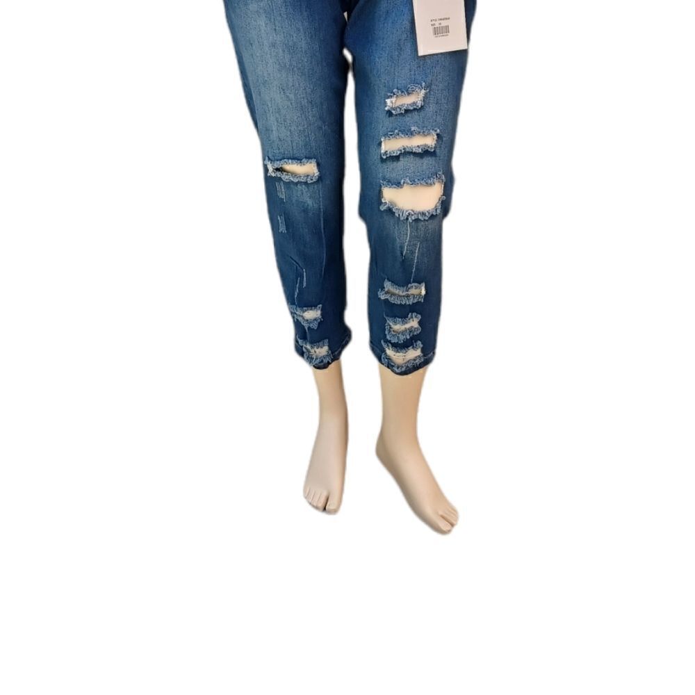 534627....VIP Ankle Crop Jeans, Destructed Collection
