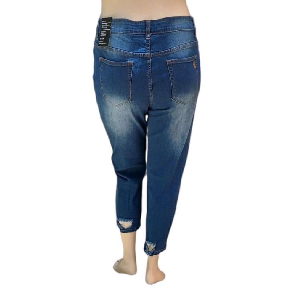 534627....VIP Ankle Crop Jeans, Destructed Collection