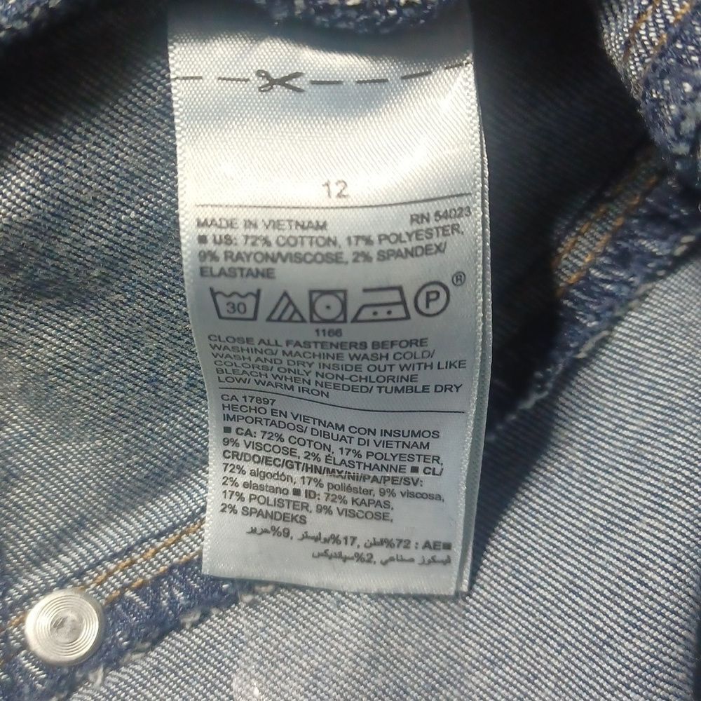 698139...Old Navy Pull-On Jeggings Size 12, W32" 28"Inseam 10"Rise