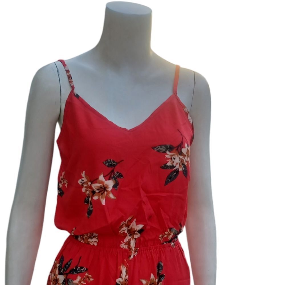 418133....Red Mimi Chica Floral Jumpsuit Size XS