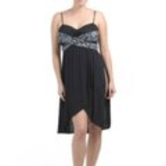 B12....Free People Bare Knit Dress Navy Blue