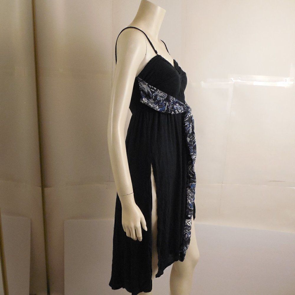 B12....Free People Bare Knit Dress Navy Blue