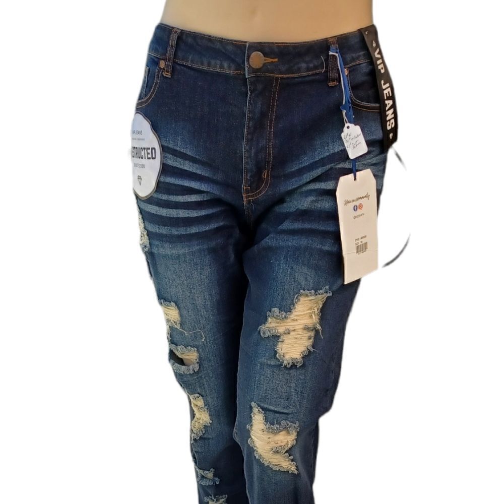 540127...VIP Straight leg Jeans (Deconstructed) Size 20