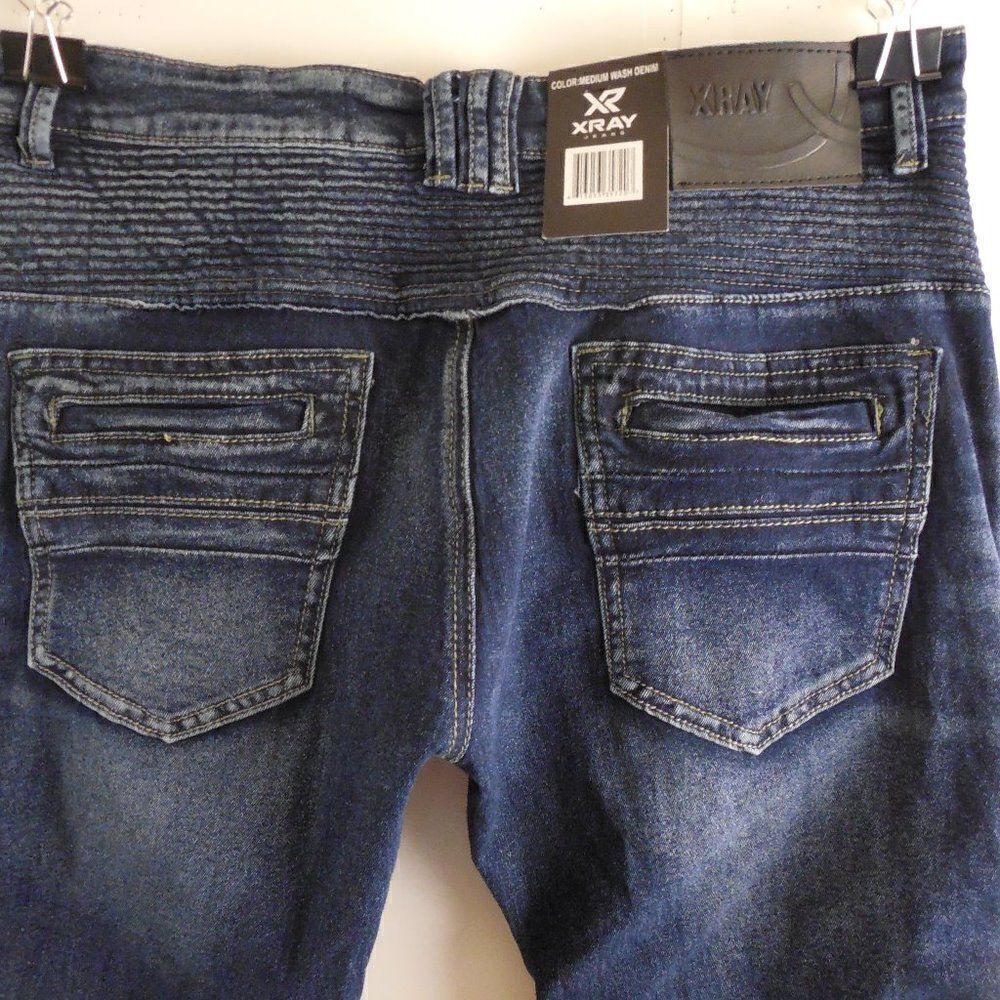 535837.....X Ray Jeans Moto Stretch Fabric Size 30/30