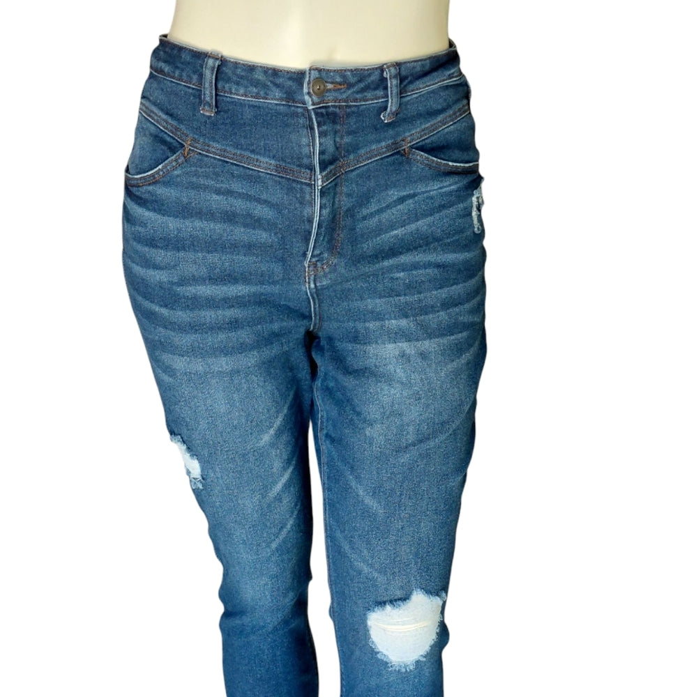 90014...NOBO High Rise Skinny Jeans Size 17, 32" Waist 23" Inseam, 12" Rise