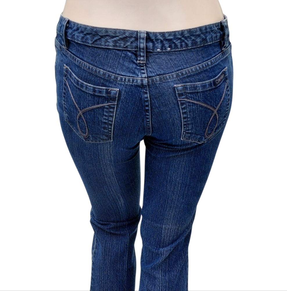 5115....Calvin Klein Ankle Crop Flare  Jeans Size 30/10P, 9" Rise