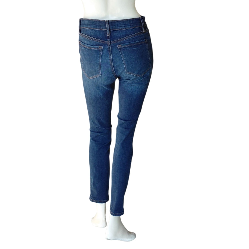624620....Ann Taylor Loft Skinny Jeans Size  26/2, 27" Inseam 8" Rise