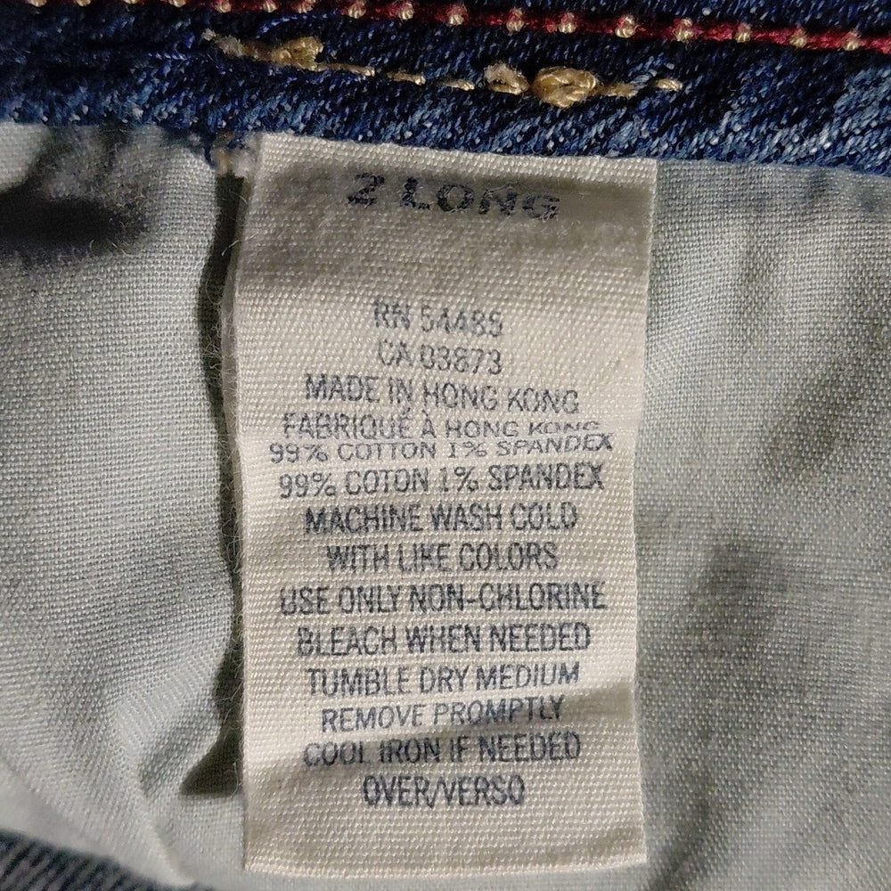 12079....American Eagle Bootcut Jeans Size 2L, W28", 29" Inseam 7" Rise