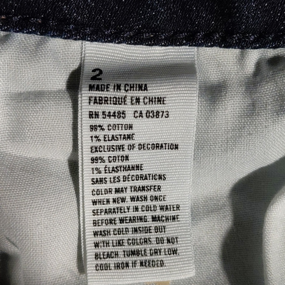 605434....American Eagle Outfitters Jean Shorts Size 2, 27"W, 4" Inseam, 8" Rise