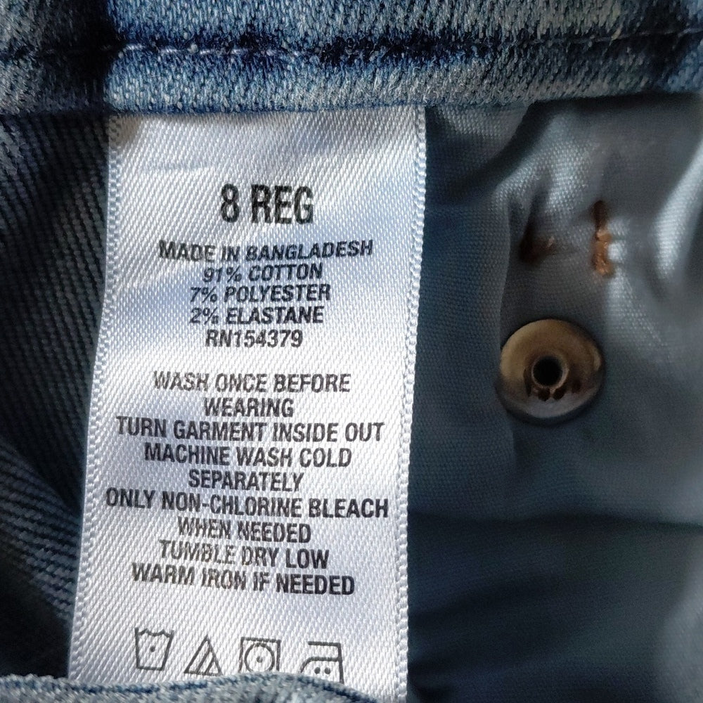 8184....Aeropostale Skinny Jeans Size 8 Reg, 27" Inseam W24" 11" Rise